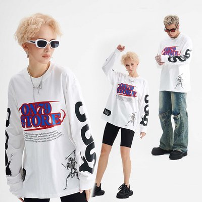 Drop Shoulder Oversized Long Sleeve T Shirt Tee For Men Unisex 230gsm 100% Cotton - Image 3