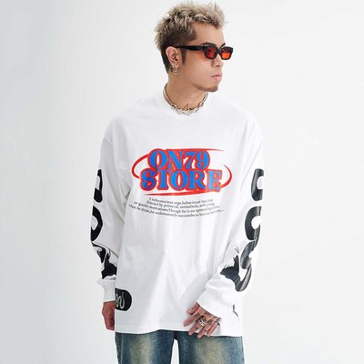 Drop Shoulder Oversized Long Sleeve T Shirt Tee For Men Unisex 230gsm 100% Cotton - Image 4