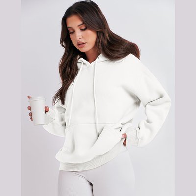 Embroidery Logo Blank Hoodies In Bulk High Quality Women Sporty Sweatshirts Pullover Printed - Image 4