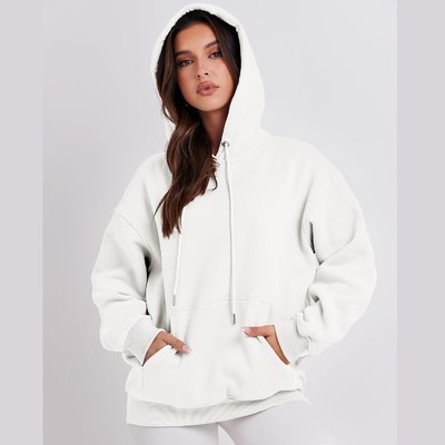 Embroidery Logo Blank Hoodies In Bulk High Quality Women Sporty Sweatshirts Pullover Printed - Image 2