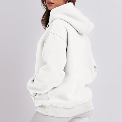 Embroidery Logo Blank Hoodies In Bulk High Quality Women Sporty Sweatshirts Pullover Printed - Image 3