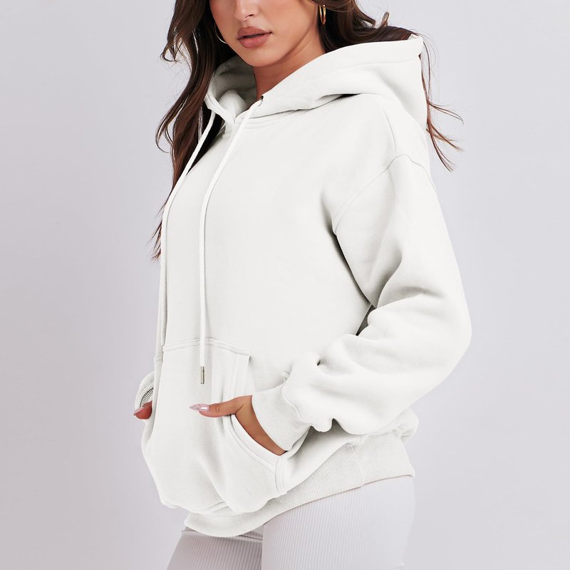 Embroidery Logo Blank Hoodies In Bulk High Quality Women Sporty Sweatshirts Pullover Printed
