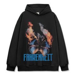 Fashion Heavyweight Casual Streetwear Men's Cotton Pullover Printing Acid Wash Sweatshirts