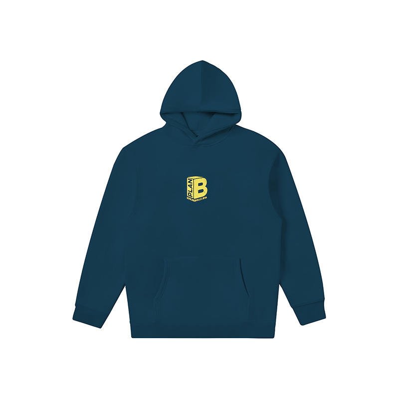 GZJWX Autumn Winter Men's Wear Brand Printed Velvet Hooded Pullover Sweatshirt Long-Sleeved Loose Couple Style