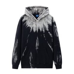 Heavyweight Cotton Hoodie Sweatshirt 3D Puff Printing Winter Graffiti Gradient Pullover Hoodies Men Women