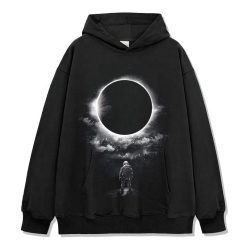 High Quality Luxury Street Wear Pullover Hoodie Casual Vintage Acid Wash 100% Cotton Loose Autumn Unisex