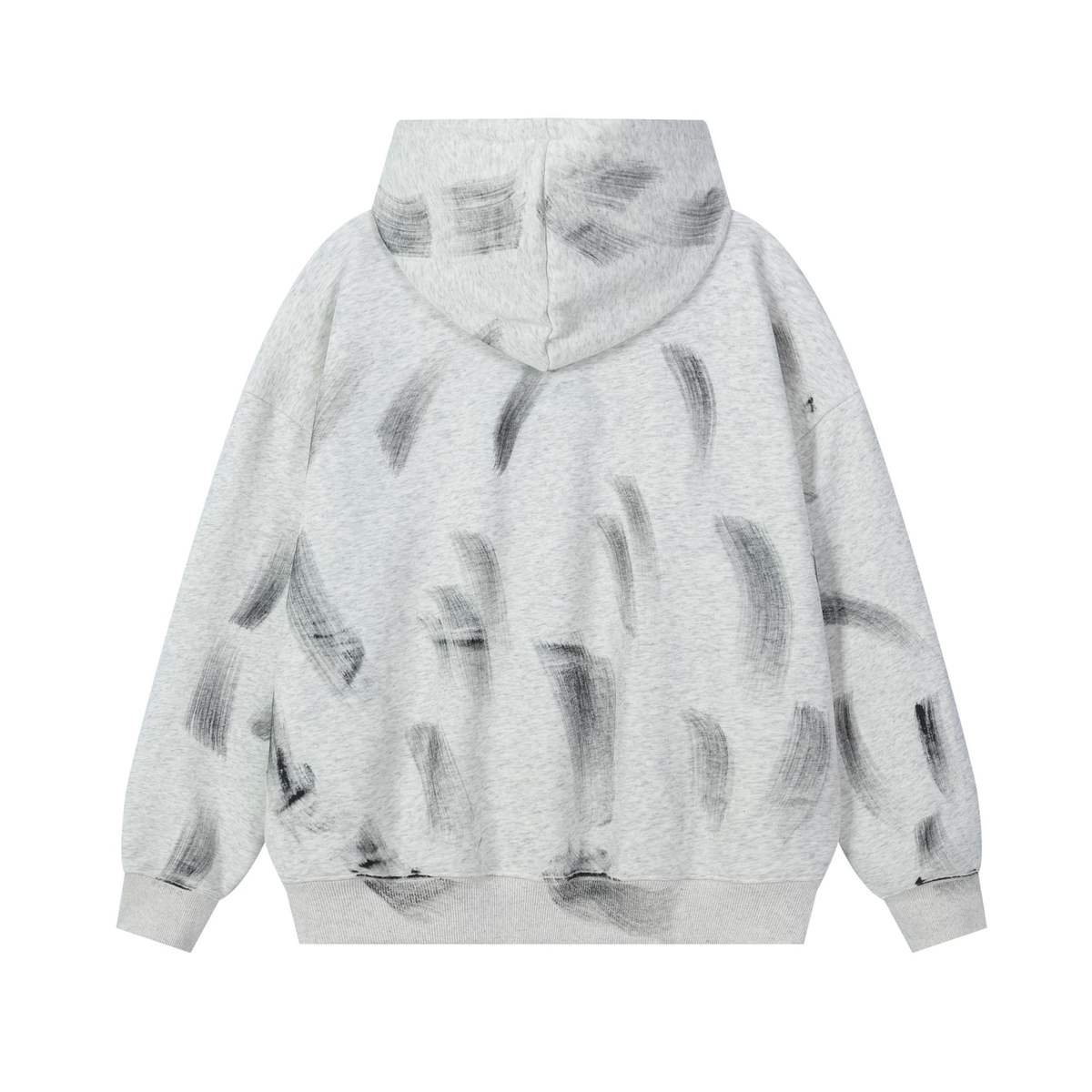 High Street Unisex Cotton Hooded Sweatshirt Lazy Wind Loose Pullover Hoodies for Men - Image 4