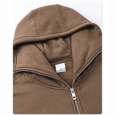 Hooded Collar Winter Warm Cotton Terry Embroidery Masked Ninja Hoodie for Cold Days - Image 3