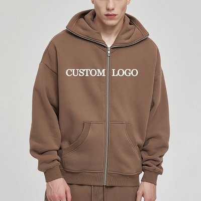 Hooded Collar Winter Warm Cotton Terry Embroidery Masked Ninja Hoodie for Cold Days - Image 5