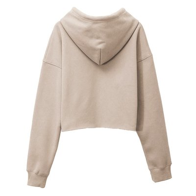 Hooded Cropped Sweatshirt For Women Long Sleeves Fleece Crop Top Sweatshirt Hoodie - Image 5