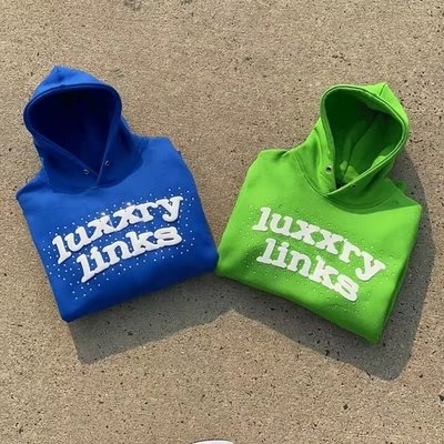 Logo Puff Print Hoodie Custom Streetwear Hoodie Cotton French Terry Bubble Print Pull Over Men - Image 4