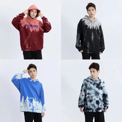 Loose Hoodies For Women Tie Dye Printed Hoodie Graffiti Gradient Color Autumn Winter - Image 7