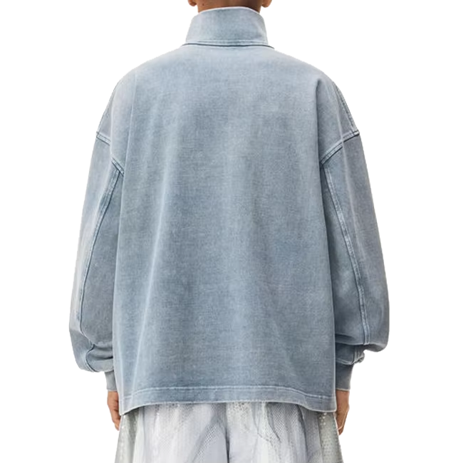 Luxury Custom Zip Collar Sweatshirt Casual Wear Oversized Hoodies Oversize Sweatshirt Zip Neck Hoodie for Men - Image 5