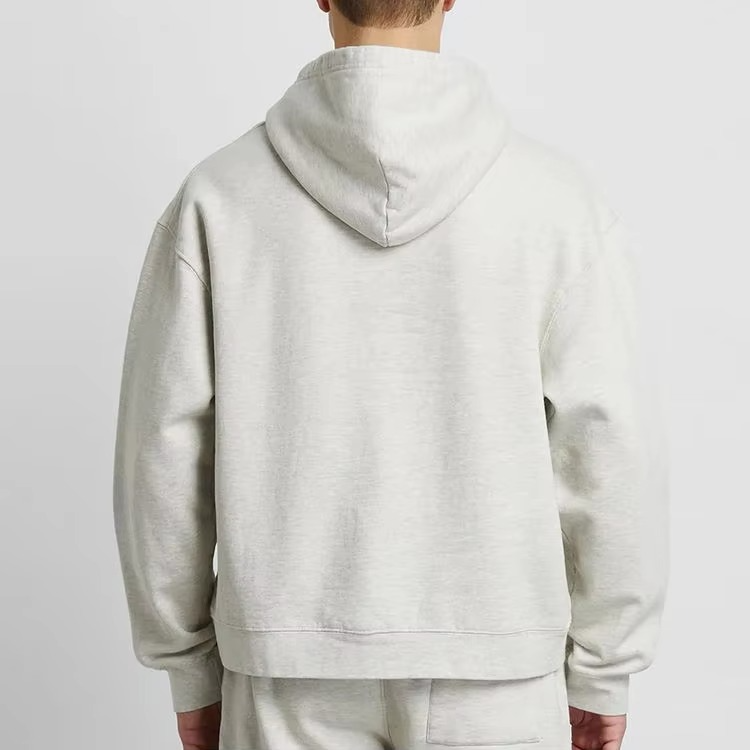 Men'S 100% Cotton Custom Logo Blank Drop Shoulder Hoodies Hooded Sweatshirt Oversize Pullover Paint Heavyweight Hoodie for Men - Image 4