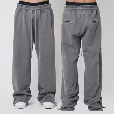 Men's Wide Leg Sweatpants with Custom Logo – Heavyweight Wholesale Fabric