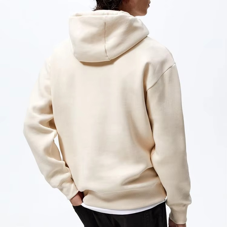 Men's Custom Logo Desgin Hoodies 100% Cotton Heavyweight Streetwear Oversize Drop Shoulder Pullover Blank Hoodie for Men - Image 2