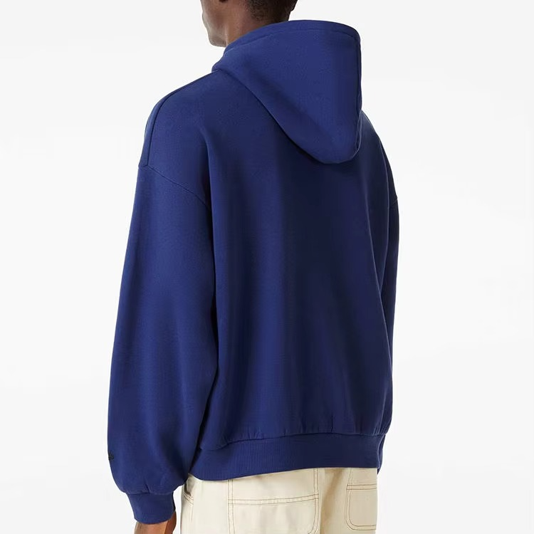 Men'S Drop Shoulder Hoodies Custom 100% Cotton Casual Hooded Sweatshirt High Quality Oversize Pullover Fleece Men Hoodie - Image 3