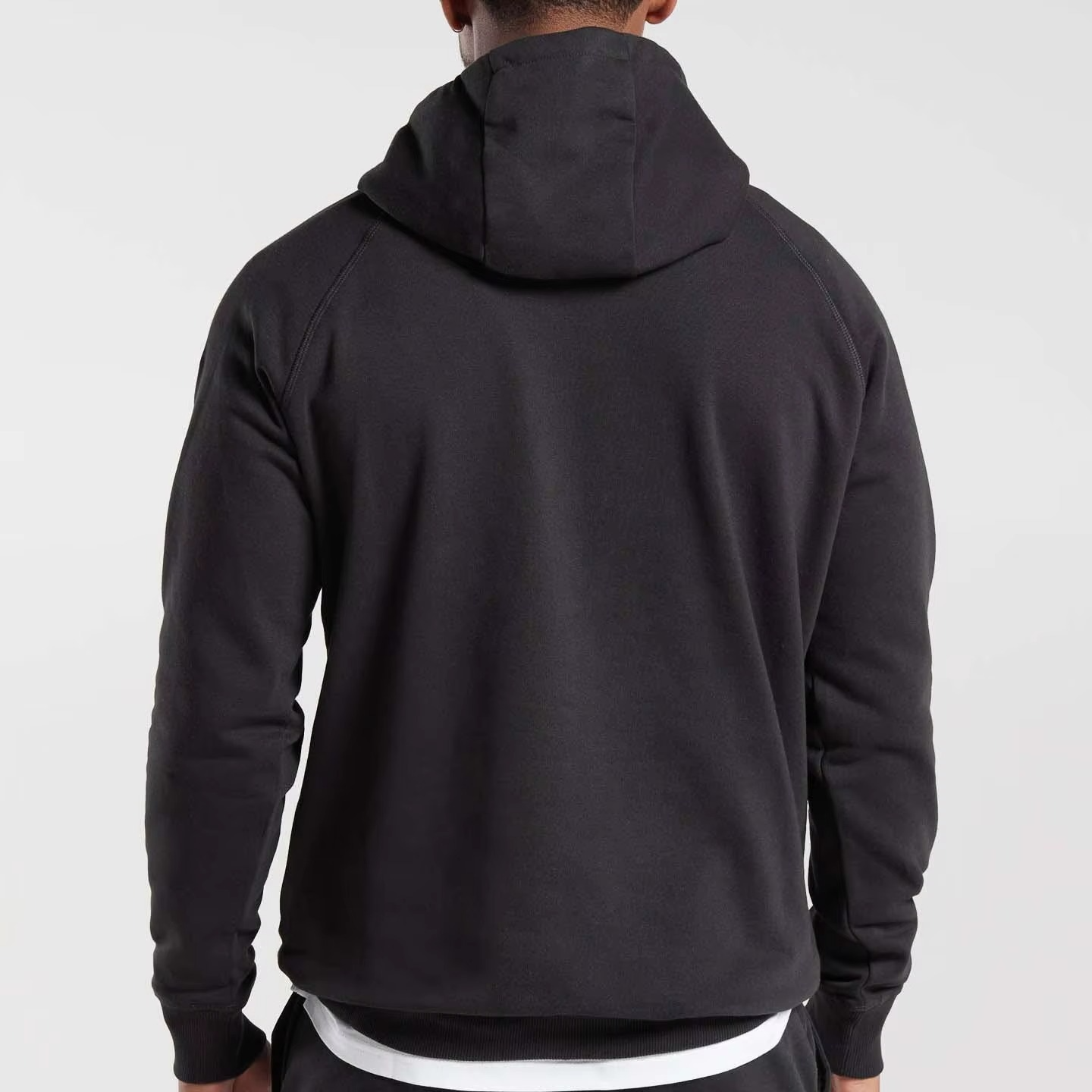 Men's Hoodies Drop Shoulder Sweatshirts Custom Oversize 100% Cotton Pullover Pockets Functional Hoodie Heavyweight Men Hoodie - Image 2