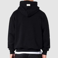 Men's Hoodies Puff Printing Oversize Cotton High Weight Hoodi Blank Pullover Streetwear Cropped Hoodie Men