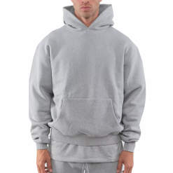 Men's Plain Custom Wholesale Sweatshirt Hoodie French Terry Heavy Blank High Quality Cotton Luxury Hoodies With Zipper Oversized