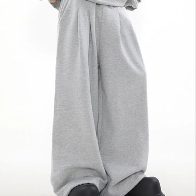 Custom mid waist oversized joggers for men in cotton French terry fabric