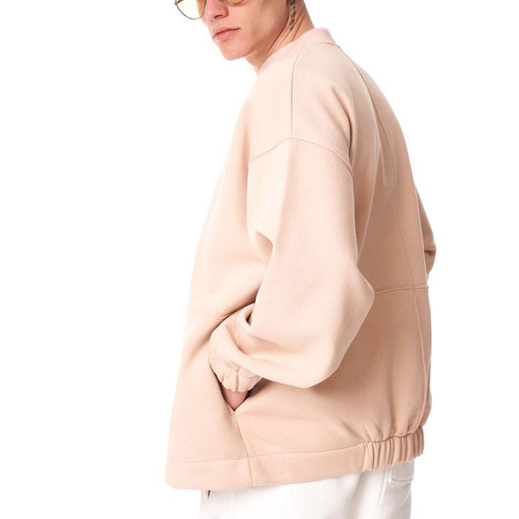 OEM Blank French Terry Fleece Custom Crewneck Oversized Sweatshirt 100% Cotton Drop Shoulder Luxury Men Hoodies Clothing - Image 2
