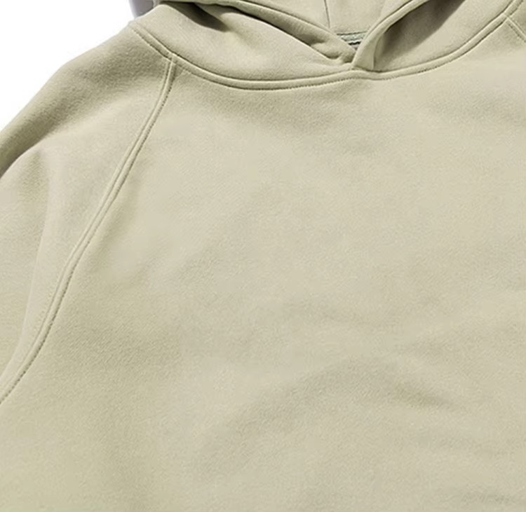 OEM Logo Design Street Style Loose Men's Soft Solid Color Plus Size Pullover Hoodies - Image 2