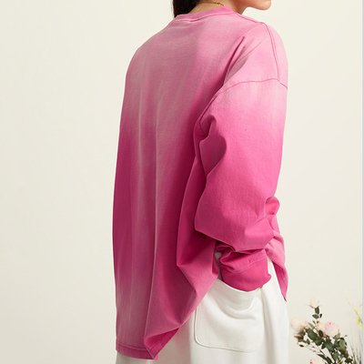 Oversized Fitted Custom Cotton Black Long Sleeve Shirt Crop Top T Shirt For Y2k Style Mens Women - Image 3