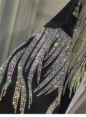Personalised Rhinestone T Shirts Women'S Graphic 300gsm Cotton Short Sleeves - Image 2