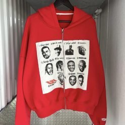 Spring/Autumn/Winter Custom Zip Up Hoodie Heavyweight Distressed Embroidery Patch for Men