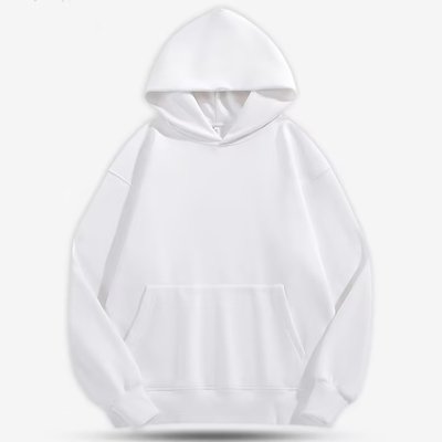 Streetwear 500g Heavyweight Men'S Lamb Hooded Sweatshirt Fleece-Lined Oversized Mens - Image 3