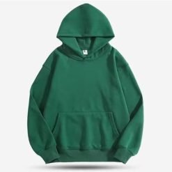 Streetwear 500g Heavyweight Men'S Lamb Hooded Sweatshirt Fleece-Lined Oversized Mens