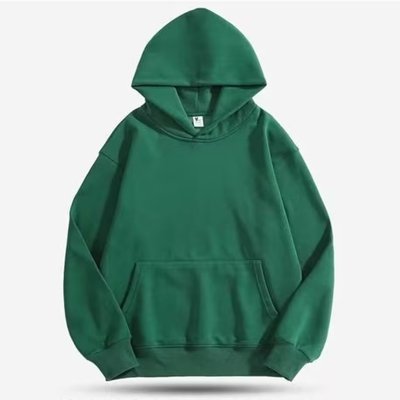 Streetwear 500g Heavyweight Men'S Lamb Hooded Sweatshirt Fleece-Lined Oversized Mens