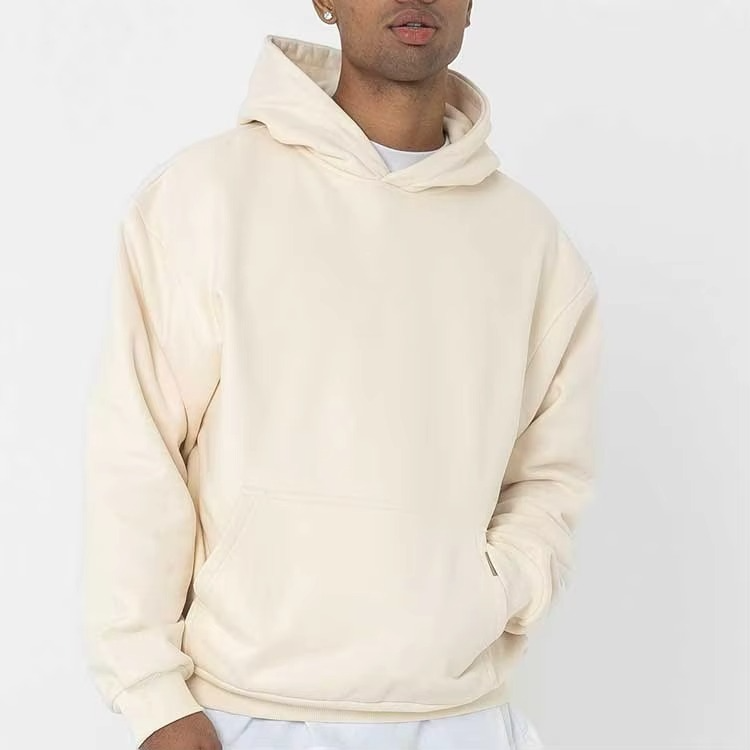 Streetwear Mens Garment Dyed Blank Fleece Cotton Winter 420 600 1000 GSM Men Custom Logo Embroidery Essentials Hoodie - Image 2