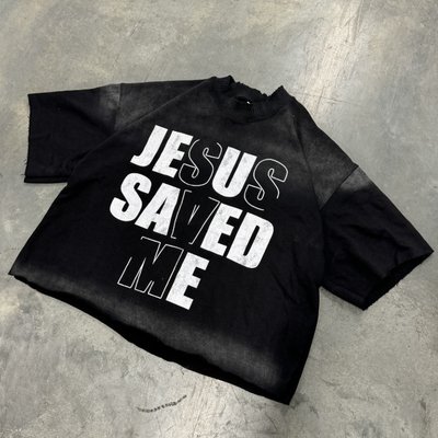 Streetwear Oversized Tshirt Custom Acid Washed Vintage T Shirt Heavyweight Cotton Boxy Cropped T Shirt for Men - Image 5