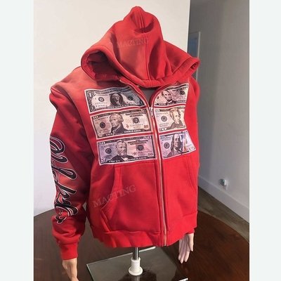 Unisex Distressed Hoodie with Sun Faded Look and Zip Up Closure in Acid Washed Finish