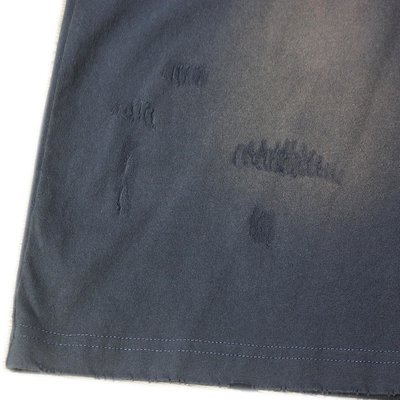 Vintage Wash Tee Shirts Needle Detection Oversized Mens Distressed T Shirt - Image 6