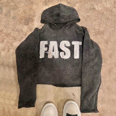 Vintage washed men's hoodie sweatshirt with oversized fit, drop shoulder seams and raw hem in a faded streetwear finish