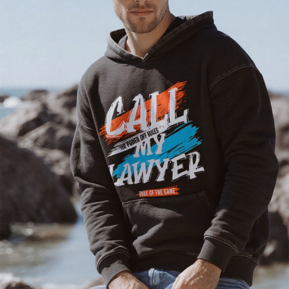 Unisex 100% cotton loose fit streetwear hoodie autumn knitted pullover printing