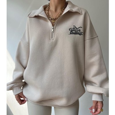 Womens Oversized Fleece Zip Up Hoodie Yoga Top Hoodie Sweatshirts Casual Cozy Style - Image 2