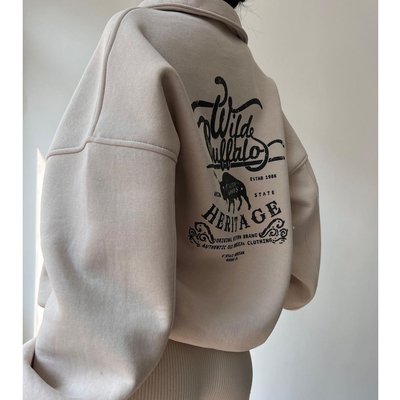 Womens Oversized Fleece Zip Up Hoodie Yoga Top Hoodie Sweatshirts Casual Cozy Style - Image 4