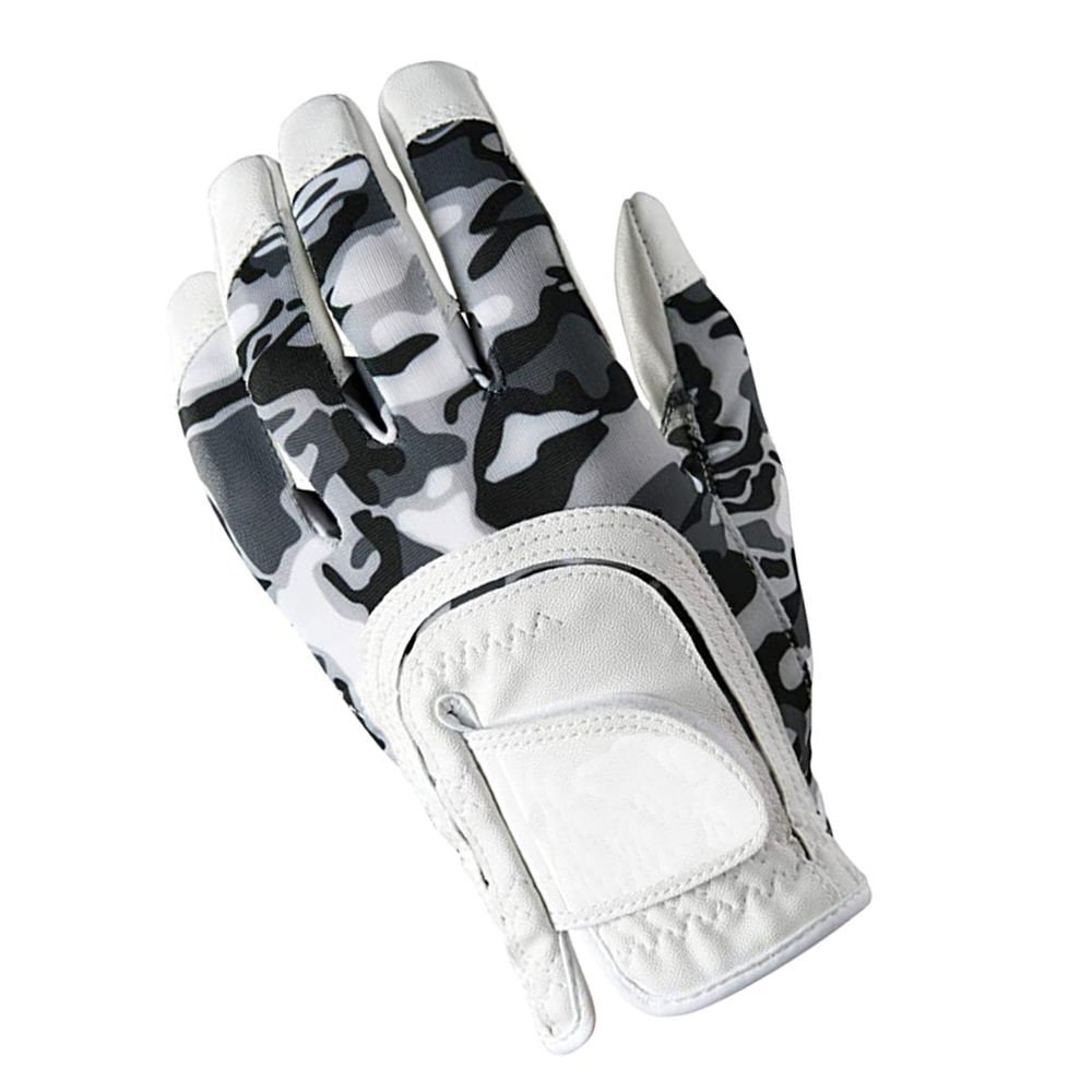 2025 White Camo Leather Golf Gloves – High Quality Durable Sports Gloves with Custom Size, Logo & Right Hand Usage - Image 4