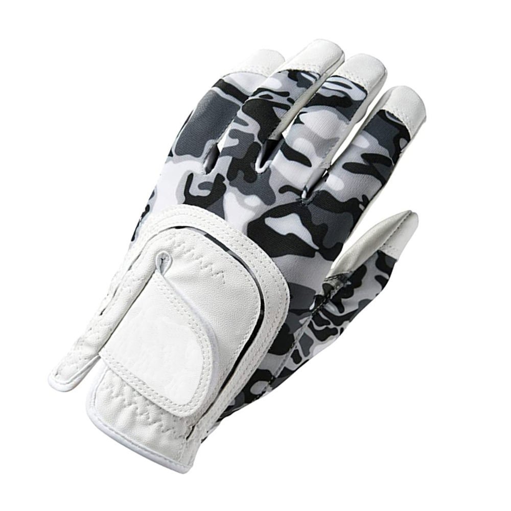 2025 White Camo Leather Golf Gloves – High Quality Durable Sports Gloves with Custom Size, Logo & Right Hand Usage - Image 5