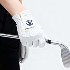 Advanced all-weather cabretta leather golf glove featuring sweat-absorbent material and anti-slip grip for professional tournament play