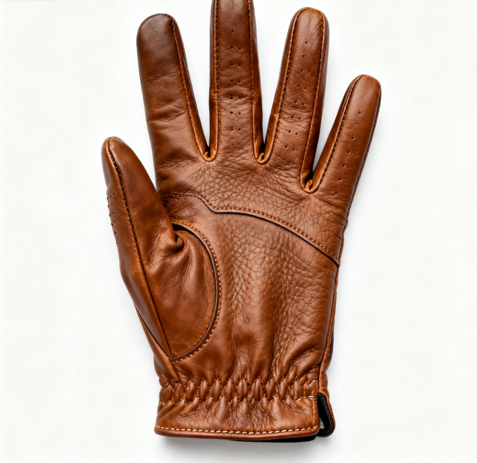 Premium professional cabretta leather golf gloves with soft breathable design and custom fit for enhanced grip control