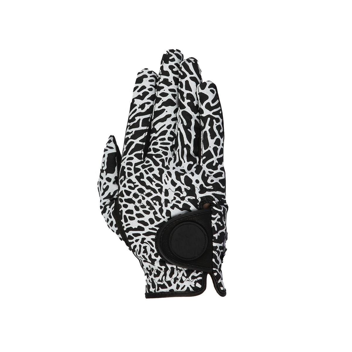 Best Selling Breathable Mesh Golf Gloves – White & Black Cabretta Leather with Magnetic Ball Marker – All Weather Use - Image 4