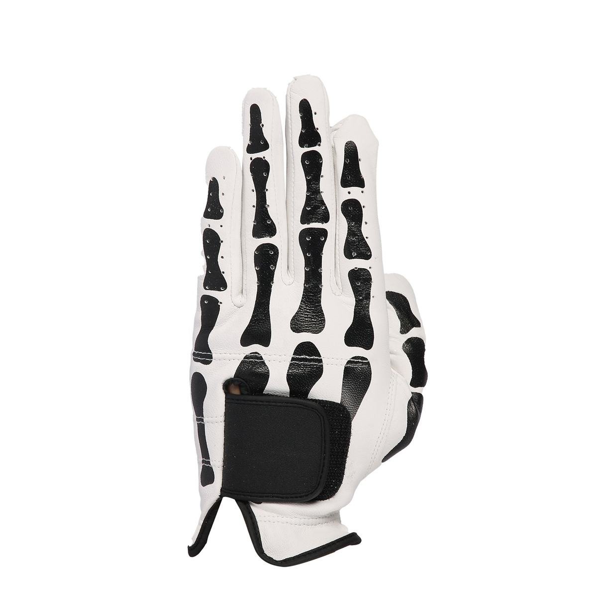 Best Selling Breathable Mesh Golf Gloves – White & Black Cabretta Leather with Magnetic Ball Marker – All Weather Use - Image 3