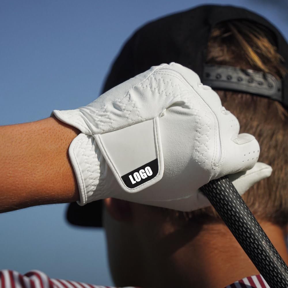 Custom Embroidered Cabretta Leather Golf Gloves for Men & Women – Lightweight Easy Grip Design - Image 5
