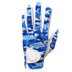 Custom cabretta leather golf gloves for men in left hand with rain grip technology and all-weather durability