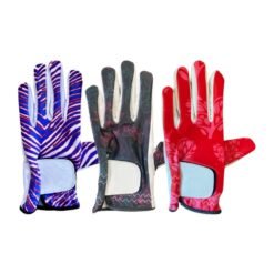 Custom logo printed cabretta leather golf gloves with premium wholesale quality for professional golf teams and corporate branding